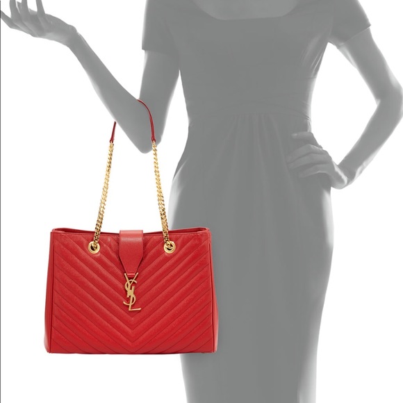 Saint Laurent Monogram Matelasse Shopper Bag Tote - Picture 8 of 8